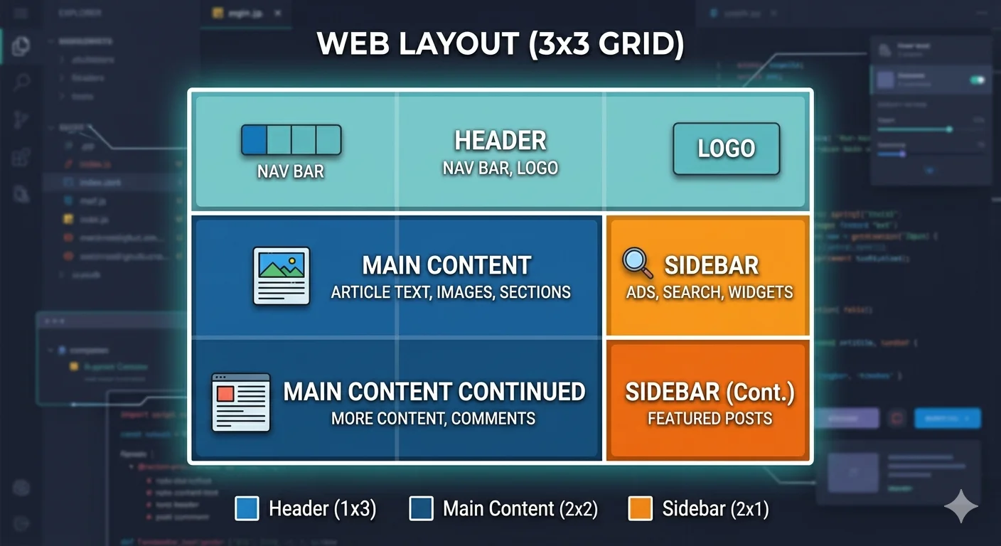 CSS Grid：二維佈局的終極解答