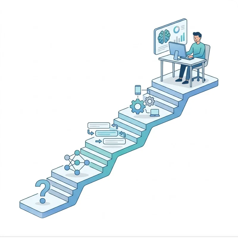 AI 學習路徑：從「它到底在幹嘛」到「我來用它工作」