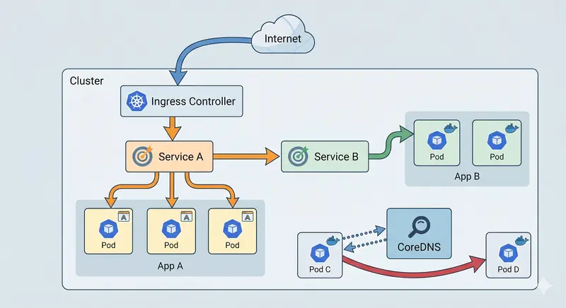 [k8s] 網路模型：Service / Ingress / DNS