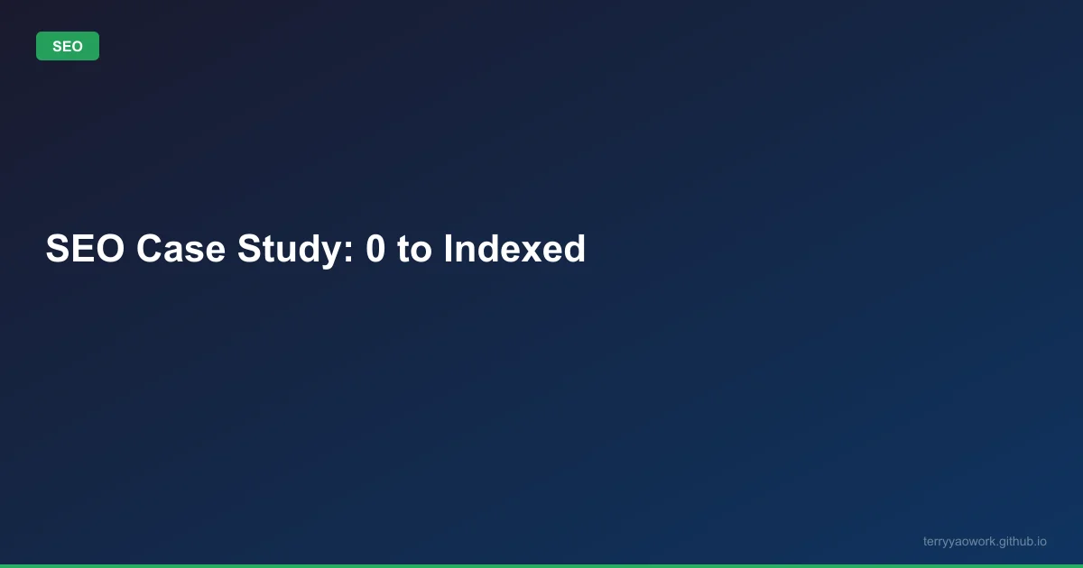 [seo/12] 案例分析：一個技術部落格從 0 收錄到被搜到的完整過程